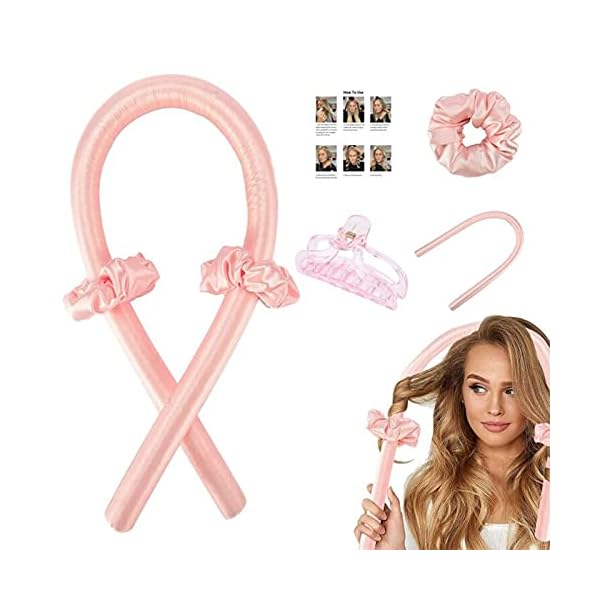 Heatless-Curlers-HeadbandHeatless-Curling-Rod-HeadbandBest-Lazy-DIY-Flexible-Soft-Foam-Styling-No-Heat-Hair-Curlers-Set-Including-User-Manual-for-Long-Medium-Hair-You-Can-Sleep-In-Overnight Tik Tok Heatless Curling Rod Headband, No Heat Lazy Silk Curler Hair Rollers Set,Best DIY Flexible Lightweight Soft Foam…