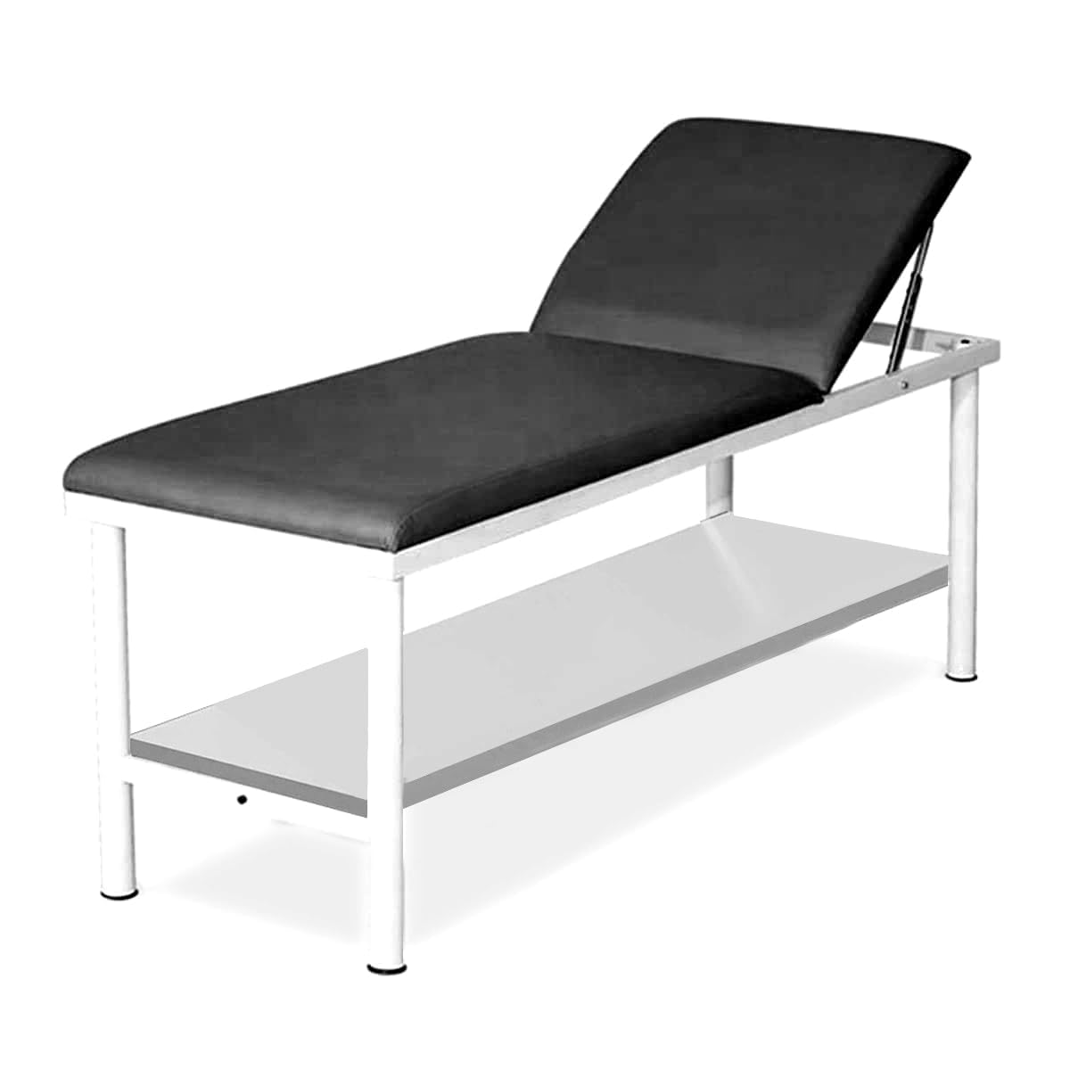 Photo 1 of Helsevesen Medical Exam Table, Treatment Table with Full Shelf?Medical First Aid Room Examination Couch, Black, 24.09