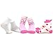 TeeHee Little Girls and Toddlers Cute Novelty and Fashion Cotton Crew Socks 18 Pair Pack Gift Box (3-5 Years, Vintage)