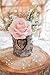 Veryhome Artificial Flowers Silk Roses Fake Bridal Wedding Bouquet for Home Garden Party Floral Decor 10 Pcs (Pink Straight stem)