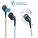 JLab Audio Core Hi-Fi Noise Isolating Earbuds with Mic and Cush Fin Technology, Guaranteed, Guaranteed for Life - Blue/Black