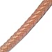 market86® 13mm Width DIY Handbag Accessories Braided Pu Leather Purse Handles Handbag Replacement Straps Detachable Bunckles Length 23.6 Inches (Camel)