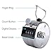 MROCO Tally Counter Clickers Hand Clicker Counters 4 Digit Display Mechanical Palm Click Counter Count Clicker Hand Held Counter Clicker for Sport Stadium Coach Casino and Other Event Silver