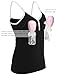 Arshiner Maternity Nursing Tops with Hands-Free Breastpump,Black,X-Large