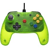 EXTREME GREEN BRAWLER 64 WIRED GAMEPAD N64 CONTROLLER