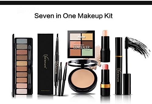 Christmas Gift Box Makeup Set Eye Shadow Glossy Repair Eyebrow Cream Combination - Multicolor