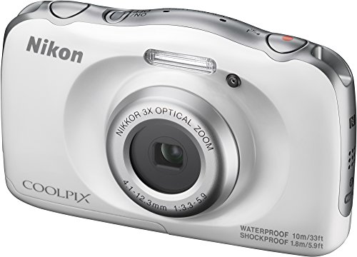 Nikon-COOLPIX-W100-Waterproof-Digital-Camera-White-32GB-Card-Battery-with-Charger-Kit