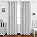 Deconovo Grommet Blackout Curtains Thermal Insulated Window Coverings Window Treatments for Bedroom 52W x 84L Inch Platinum 2 Panels