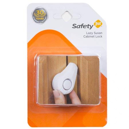 child safety lock for lazy susan cabinet
