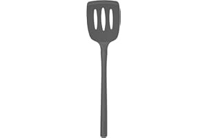 Tovolo Flex-Core Non-Stick All Silicone Slotted Turner Kitchen Utensil for Flipping & Serving – Heat-Resistant, Dishwasher Sa