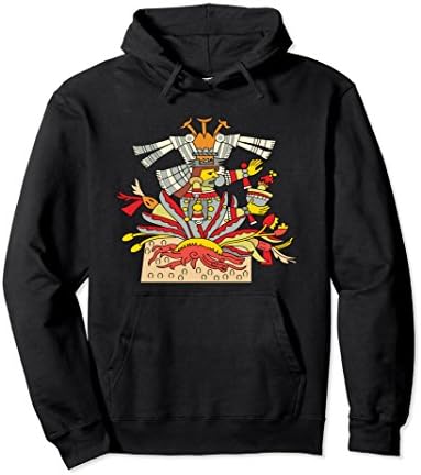 Unisex Mayahuel Hoodie Aztec God Deity Mythology Mexico Mexican XL: Black
