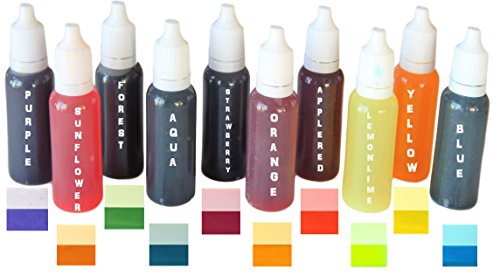 5 OZ TOTAL SOAP DYES and BATH BOMB COLORANTS For Your Soap Making Kit. Value Sized LARGE Squeeze Dropper Bottles! We GUARANTEE Beautiful Colors For Your Handmade Toiletries by BD Arts and Parties