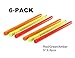 NJGIANT 3-Pack Tactical Replacement High Brightness Glow Stick Fluorescence Fiber Optic Sight Rod Green/Red/Orange for Bow and Gun Sight (0.06)