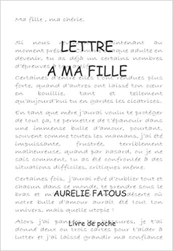 Lettre A Ma Fille French Edition Fatous Aurelie Amazon Com Books