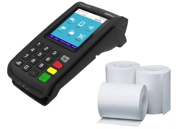 Replacement Receipt Paper for Ingenico Tetra Desk 5000 Payment Device, 20 Rolls