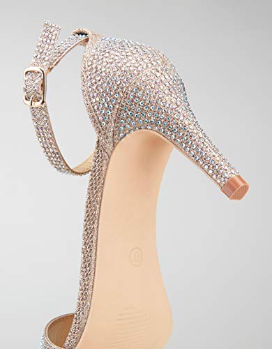 rose gold comfortable heels