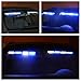 YITAMOTOR Blue White Emergency Visor Light, 2-16 LED Windshield Dash Emergency Police Light, Warning Hazard Interior Flashing Split LED Visor Strobe Lights for Firefighters Vehicles Trucks (18 Inch)
