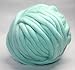 FloraKnit 100% Merino Wool Super Chunky Yarn Bulky Roving Yarn Crocheting Felting,Making Rugs Blanket and Crafts Ice Green 54 Yards