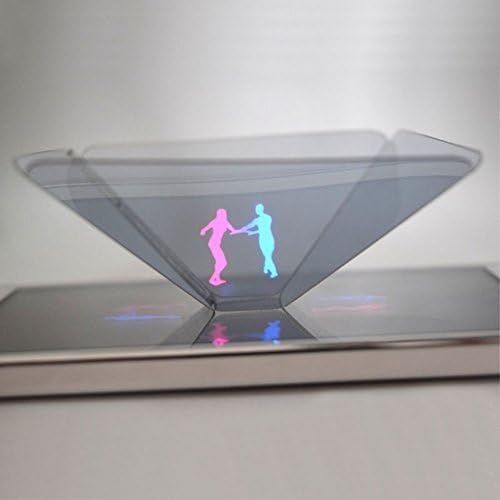 2pcs Smartphone Hologram Projector, 3D Holographic Display Pyramid Projector Video For Mobile Smart Phone