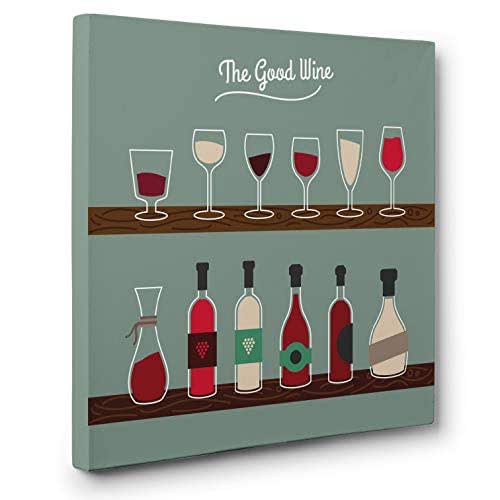 Good Wine CANVAS Wall Art Home Décor Handmade Products