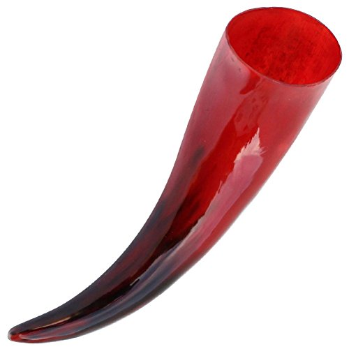 All Natural Blood Moon Drinking Horn with Stand