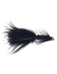 Pesca con mosca Surtido   Bead cabeza Wooly Bugger   36 moscas para trucha y otros peces de agua dulce   5 Color variedad de negro, blanco, café, verde oliva, y rosa Plus Flash