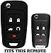 KeyGuardz Keyless Entry Remote Car Flip Key Fob Shell Cover Rubber Protective Case For Chevy Buick OHT01060512