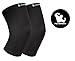 Knee Compression Sleeves (1 pair) By FitXpert - Crossfit Knee Brace, Knee Support and Pain Relief in Weight Lifting, Knee Sleeves for Both Men & Women