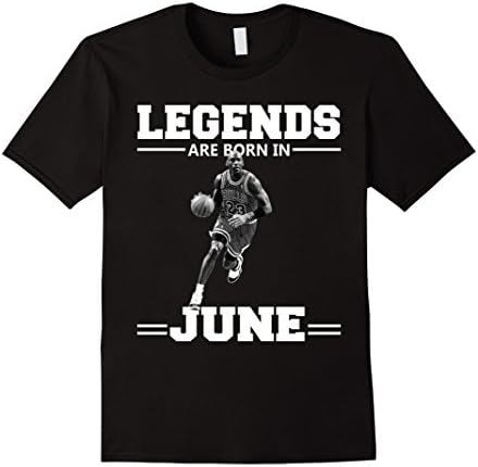 Mens Michael Shirt Jordan Legends Are Born in June XL Black