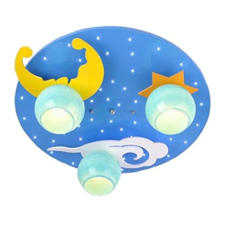 Amazon Com Cartoon Blue Star Moon Children S Bedroom Ceiling