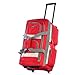 Olympia U.S.A. 8 Pocket Rolling Duffel Bag, Red, 26 inch