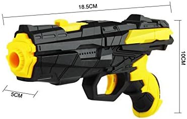 Yellow Nerf Hand Gun With 200 Bullets &amp; Darts
