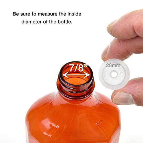 Medicine Bottle Syringe Adapter For Oral Dispensers (28mm, 50 Pack