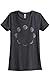 Moon Phases Women's Relaxed T-Shirt Tee Charcoal Grey Medium