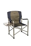 Kamp-Rite Outdoor Camping Tailgating Folding Director’s Chair w/Side Table