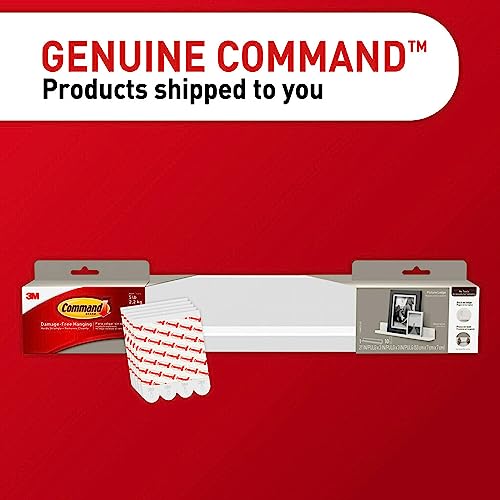 Command Picture Ledge, Damage Free Hanging Floating Shelf with Adhesive Strips, No Tools Picture