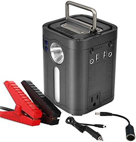 Lukasa 100-Watt Portable Generator Power Station, 600A Peak 26800mAh Car Emergency Jump Starter, CPAP Battery Pack, Home Camping Emergency Power Supply
