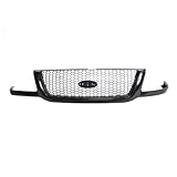 CarPartsDepot, Unpainted Front Plastic Grille Dark Grey Mesh Insert, 400-18140 FO1200395 3L5Z8200BA
