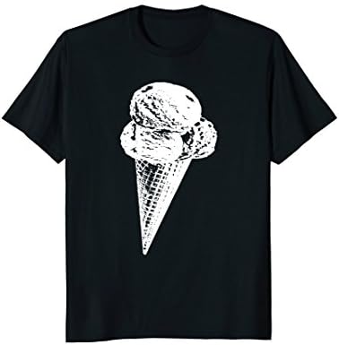 Mens Ice Cream Cone - T-Shirt Design - Standard T-Shirt XL Black