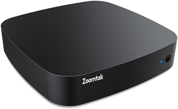 Zoomtak Tv Box [S905X/1G/8GB/4K] K3 Android 7.1 TV Box 2.4G WiFi HDMI 2.0 Streaming Media Player with Super Light and Handy Plastic Case Black