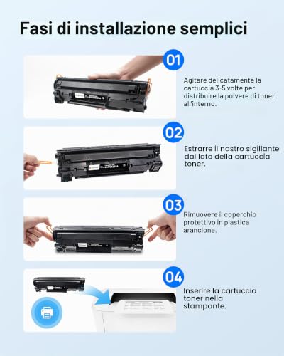 GPC Image 85A Compatible for HP 85A CE285A Toner for HP Laserjet Pro P1102 P1102W M1132 M1212 M1212NF P1109W M1130 M1132MFP M1217NFW (Black, 2-Pack)
