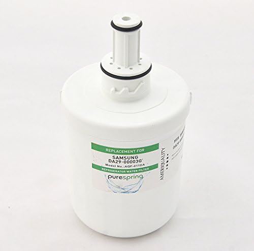 Ameriquality DA29-00003G Refrigerator Replacement Water Filter compatible with Samsung DA29-00003G, DA29-00003A, DA29-00003b – Pure Spring – 1 Pack