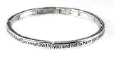 4030718 Jeremiah 29:11 Stackable Scripture Stretch Christian Bracelet Religious Cross Bible