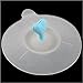 Heart Cute Silicone Cup Lid Cover Cap w/Spoon Holder
