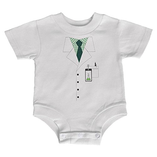 Halloween Scientist Costume Soft Baby Crewneck One Piece