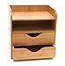 Lipper International 1804 Bamboo Wood 4-Tier Desk and Office Supply Organizer, 7 5/8