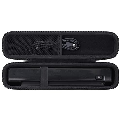 co2CERA Hard Carrying Case for Epson ES-50 / ES-60W / RR-60 / DS-70 / RR-70W Document Scanners - Durable Travel Storage Box with Handle & Mesh Pocket for Accessories (Black)
