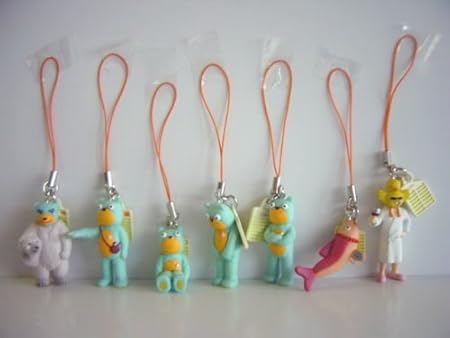 Amazon ムシューダ ムッシュ 熊雄 ゆかいな 仲間 ストラップ フル7種 全7種 1 あ 虫喰ってるー 2 熊真呂 くままろ カプセル玩具 おもちゃ