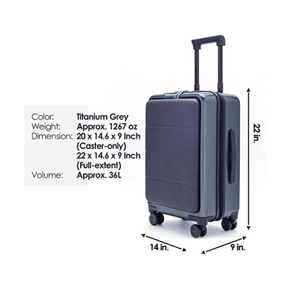 xiaomi business 20 inch opening cabin boarding suitcase