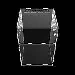 Dalle Craft Acrylic Reptile Terrarium Habitat for juvenile and small arboreal tarantulas anole lizard snails or other Larval Reptiles (7.87x7.87x11.5inch)